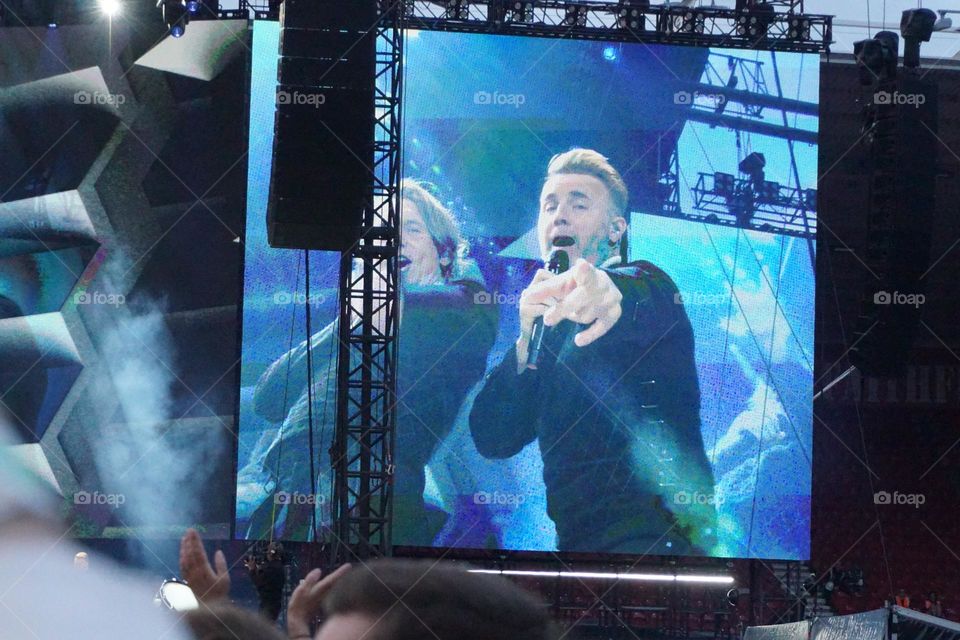 Gary Barlow performing with Take That Middlesbrough ‘24