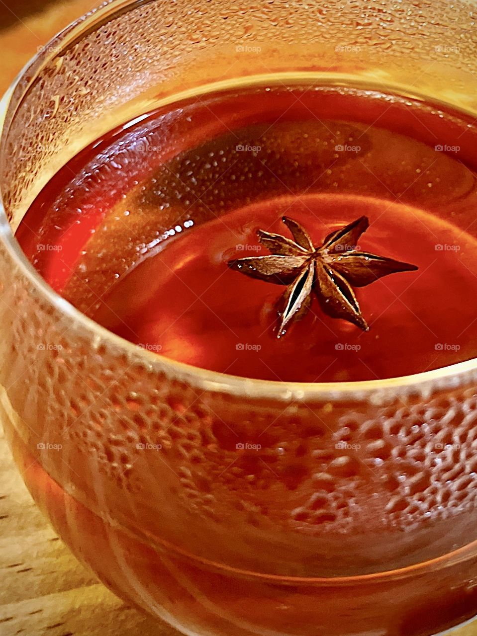 Warm Cup of Tea in Fall Colors