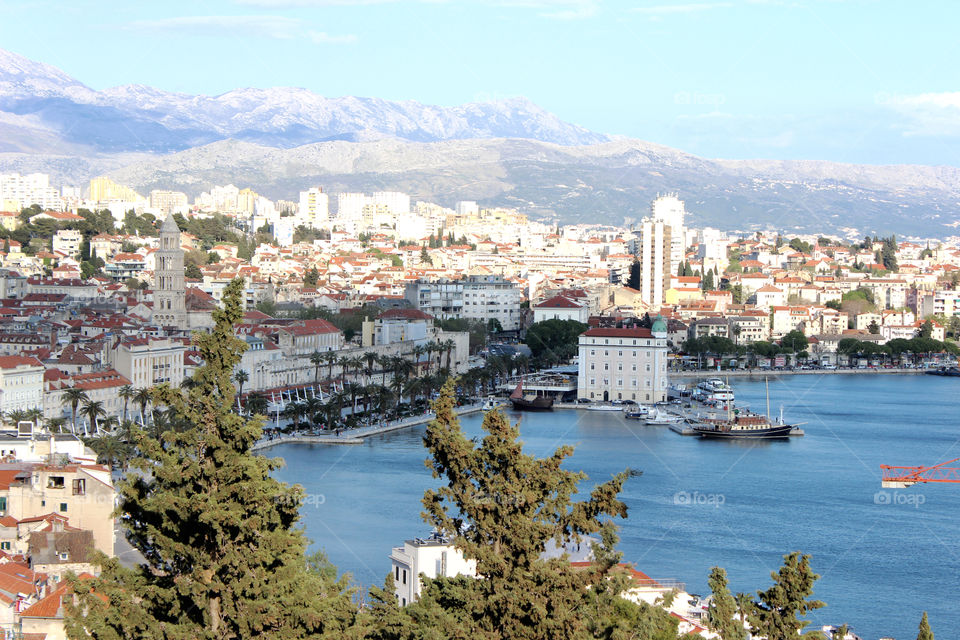 Marjan hill in the city of Split