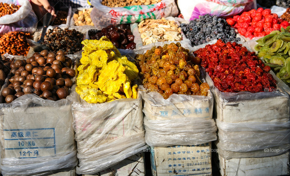 Dried fruits. 