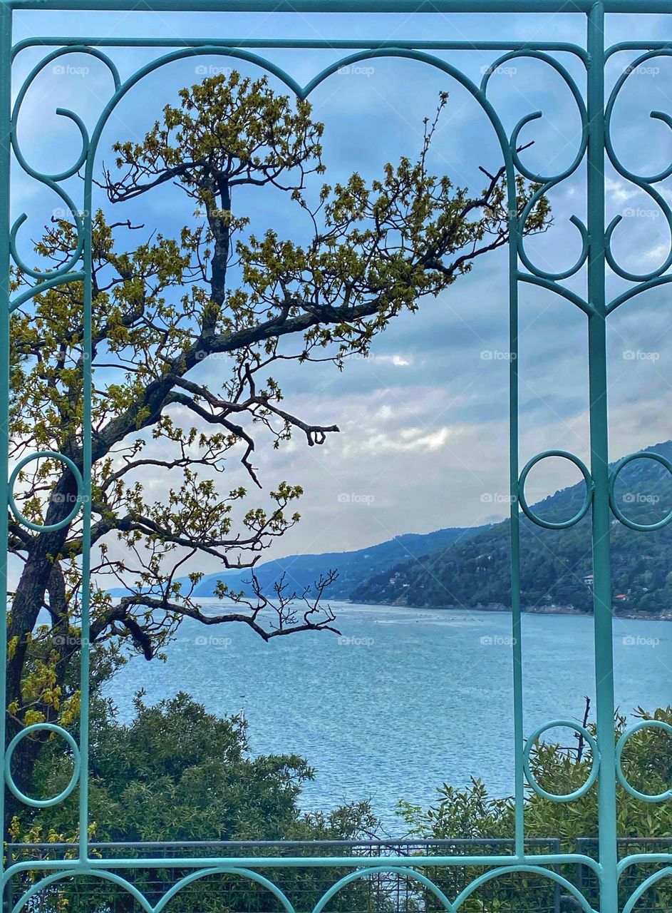 Window above the sea