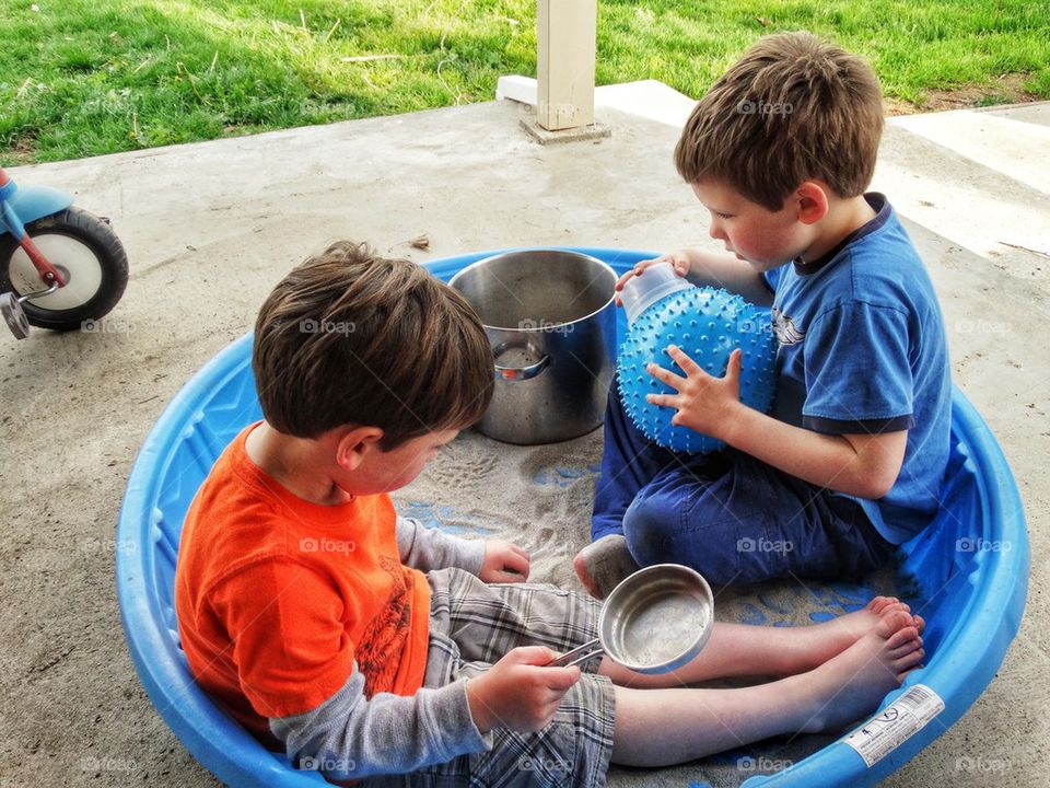 Boys In A Sandbox
