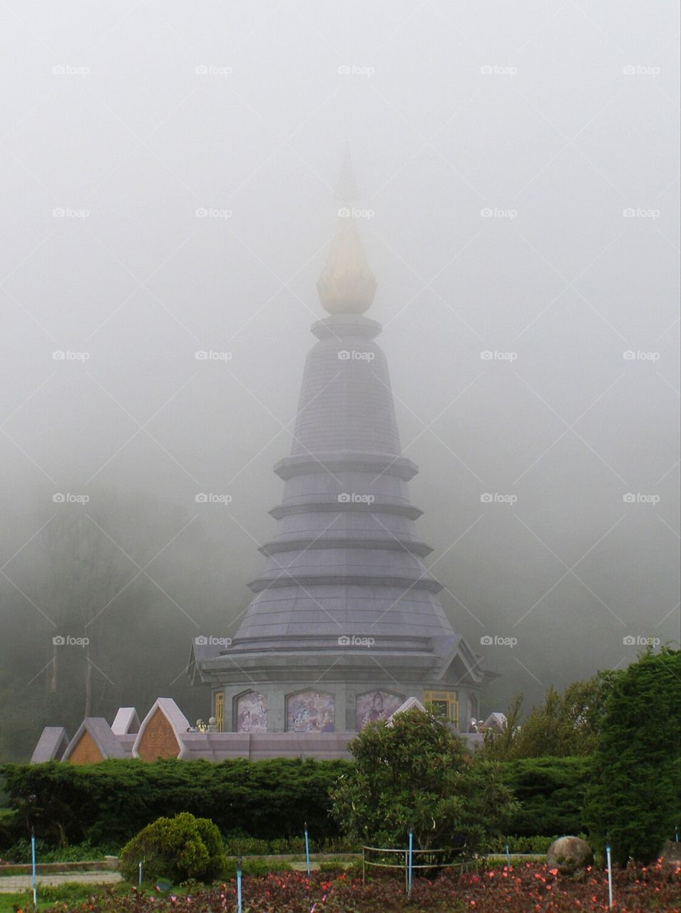 Great Pgoda in the fog