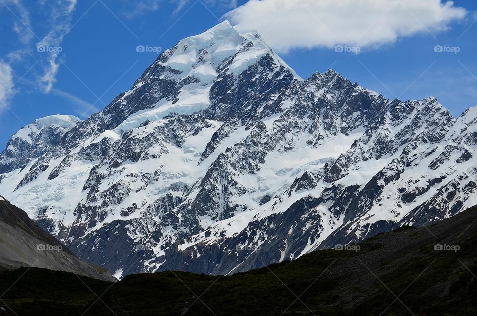 Mt Cook during winter