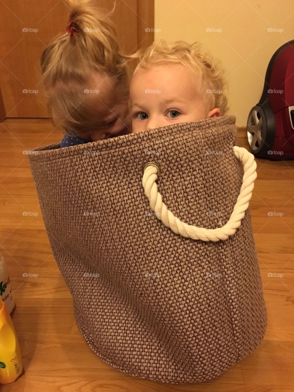 kids in a bag
