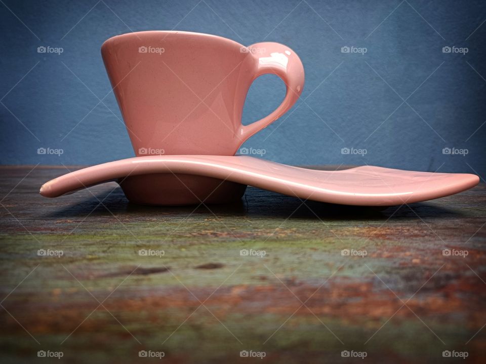 pink mug