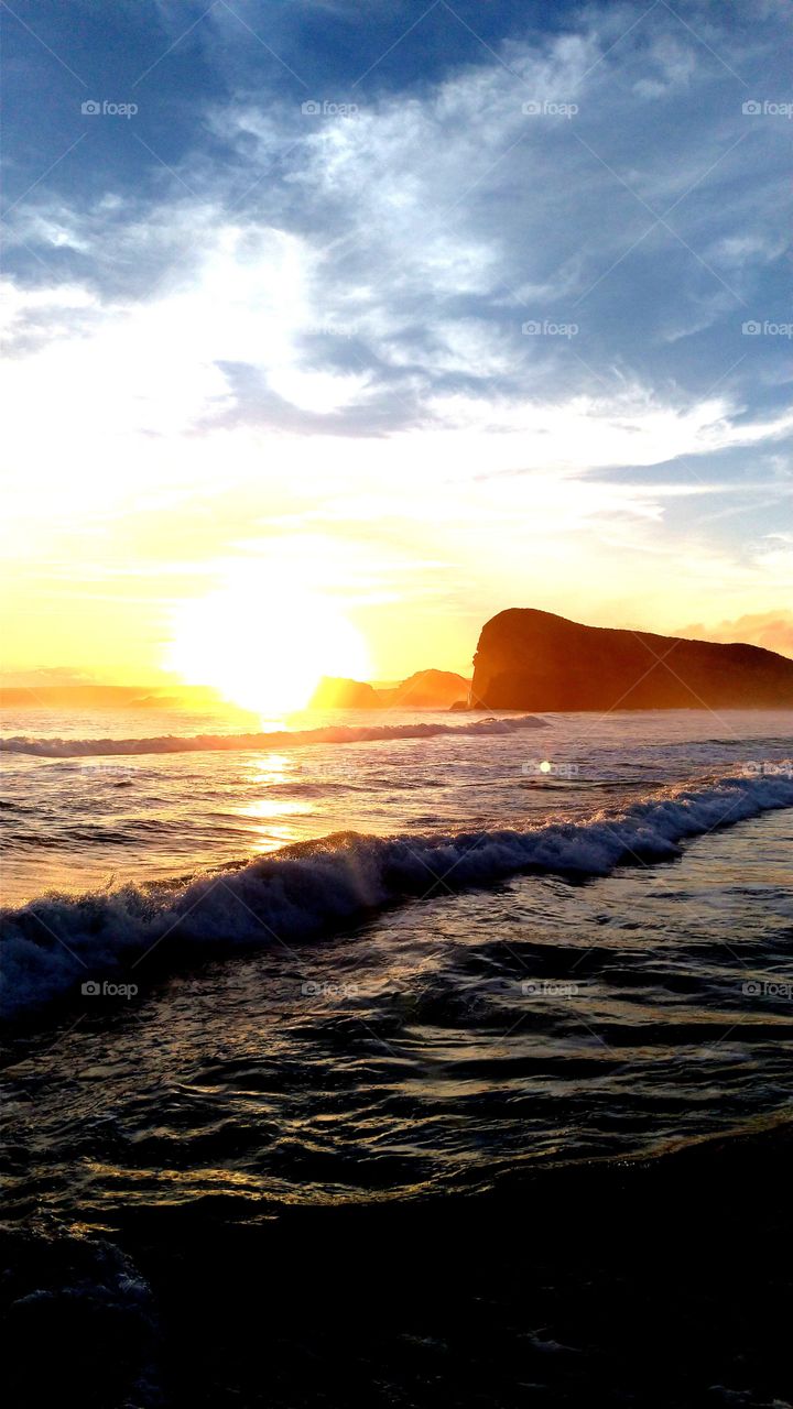 Sunset beach in Tanegashima