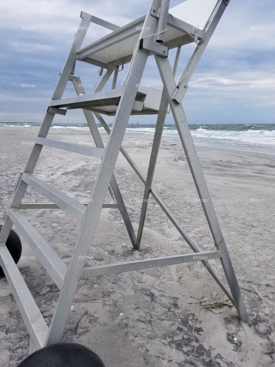 life guard perch on beach