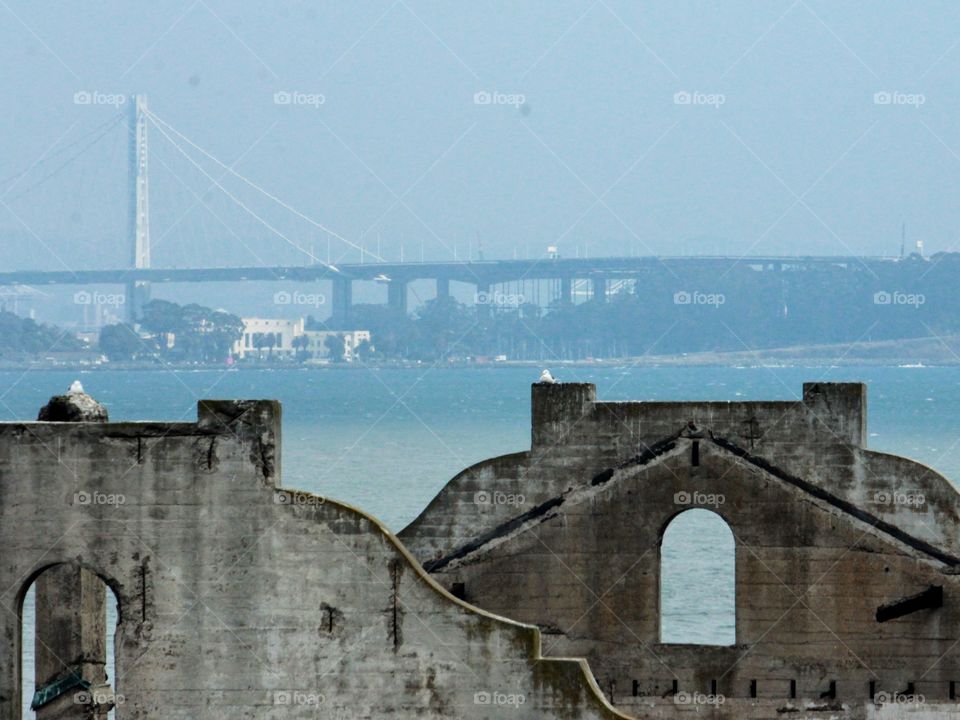The Bay Bridge from Alcatraz