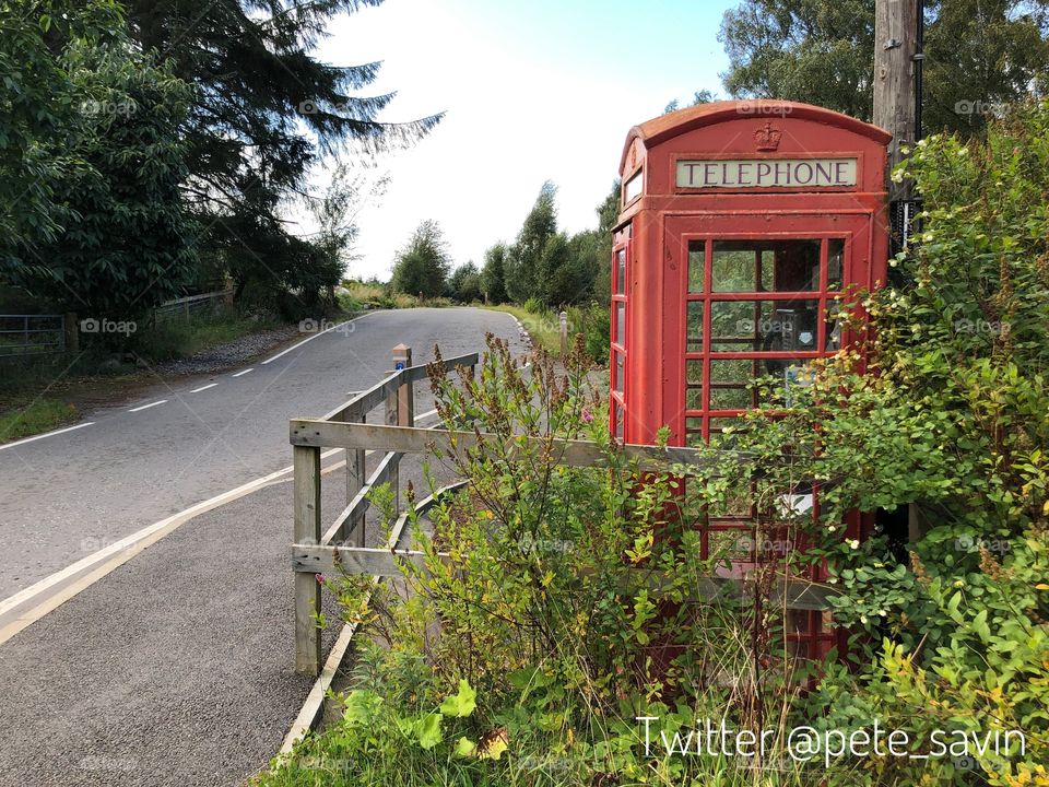 British phone box 