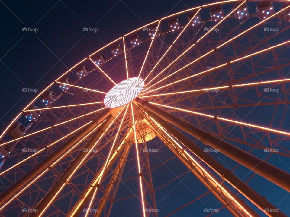 Ferris wheel on Krestovsky Island / Saint Petersburg / Russia
