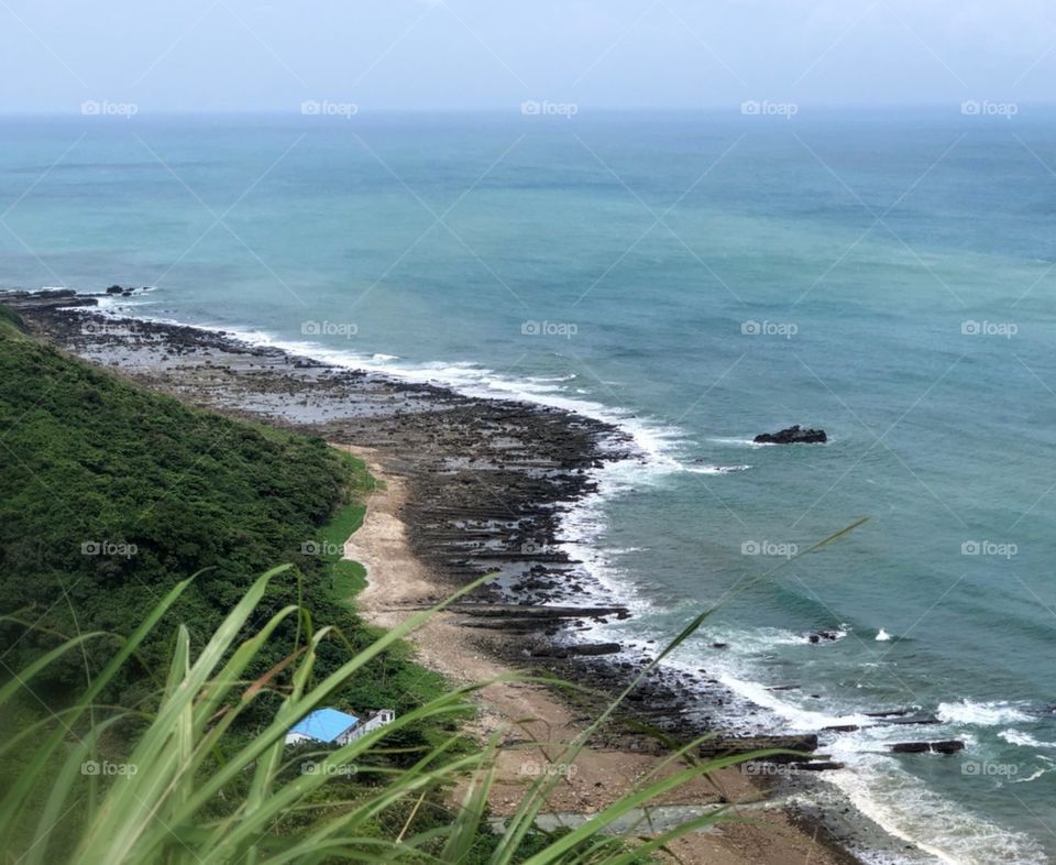 The art of composition: a seashore that is no road in the southernmost tip of Taiwan(Alang). natural and beautiful. no human destruction.