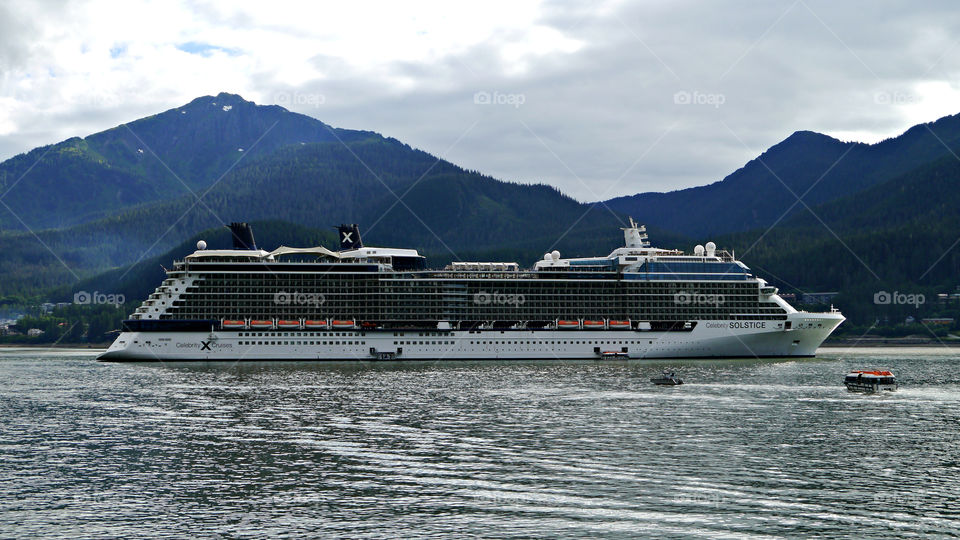Celebrity Solstice Cruise Ship, Juneau, Alaska. September 2013