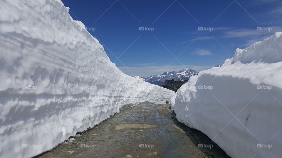 snow walls