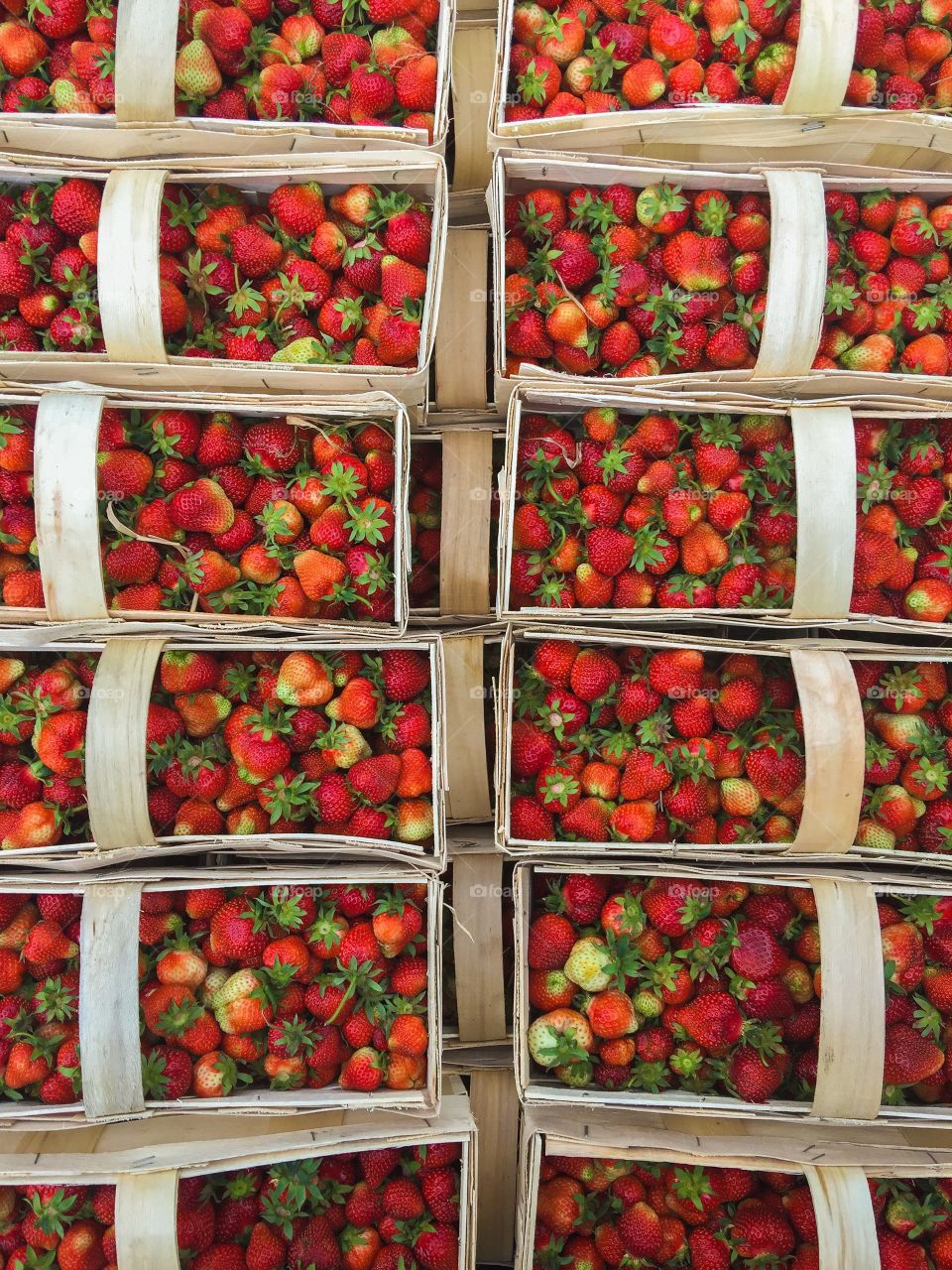 Strawberries in container