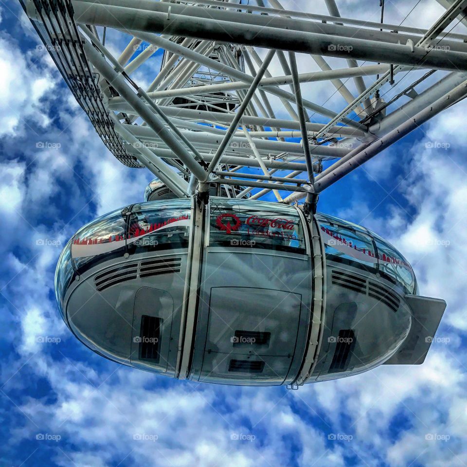 The London Eye Capsule. Southbank, London. England. 