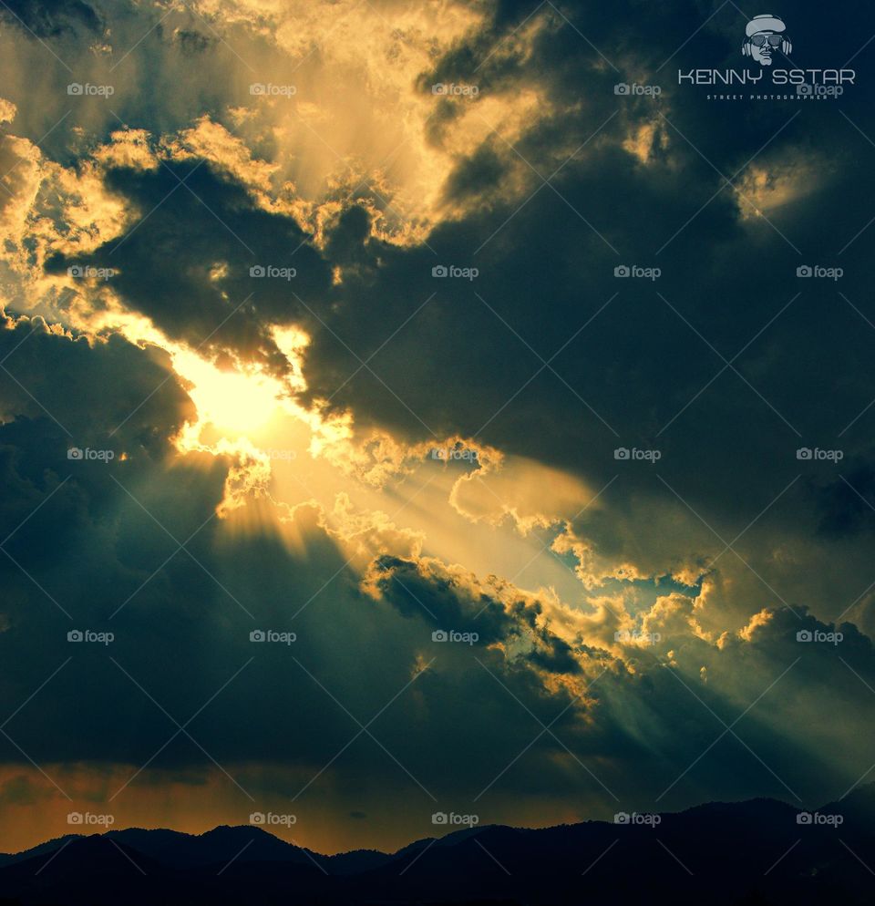 Sun Ray in the evening 