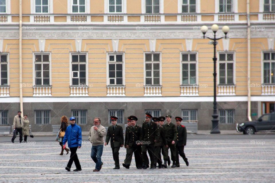 Russian military men