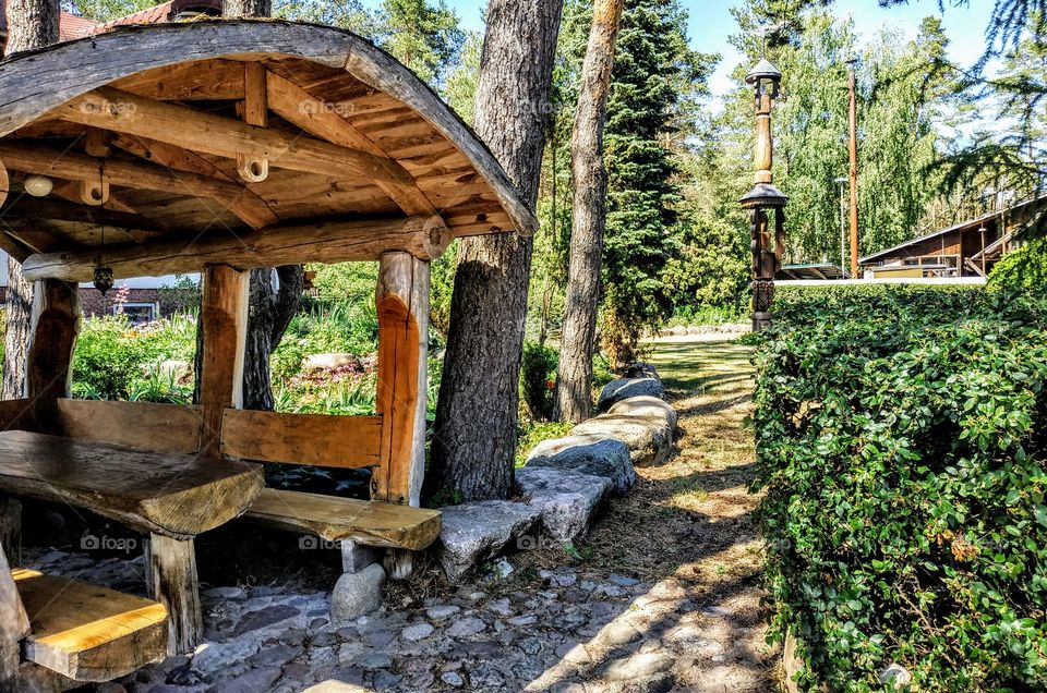 Path to a fairy tale. (Lithuania, Druskininkai, July, 2019).