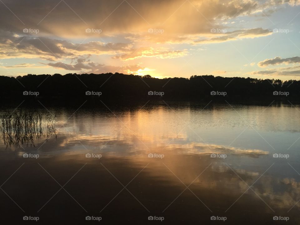Dixon Lake at Sunset