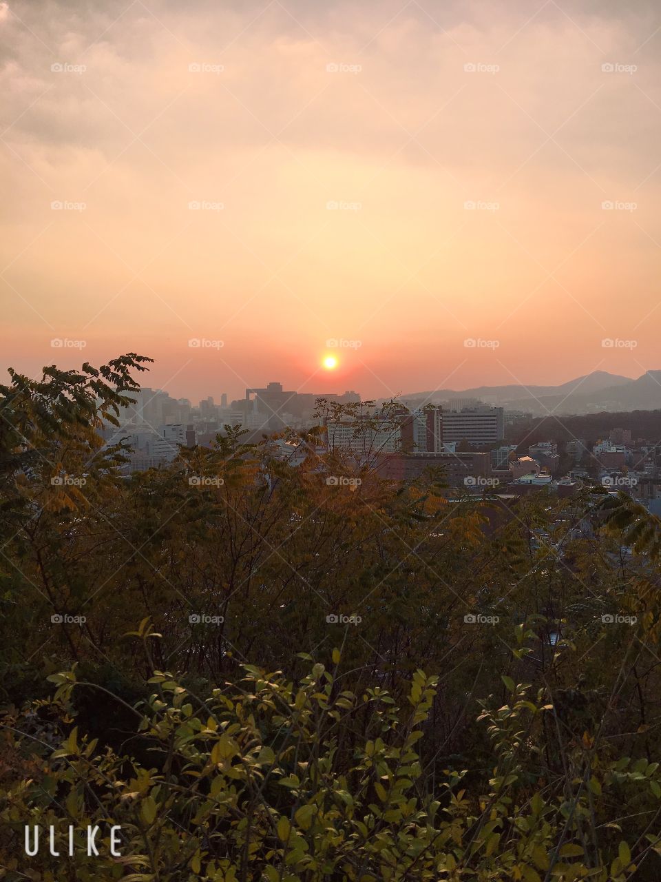 Sunset of Seoul, South Korea