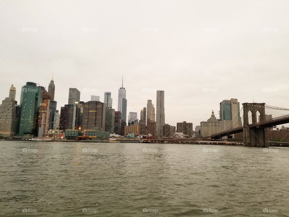 Downtown Manhattan skyline.