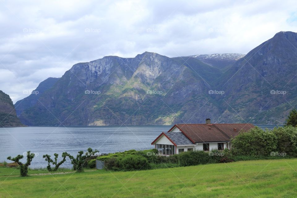 House at Aurland of Norway