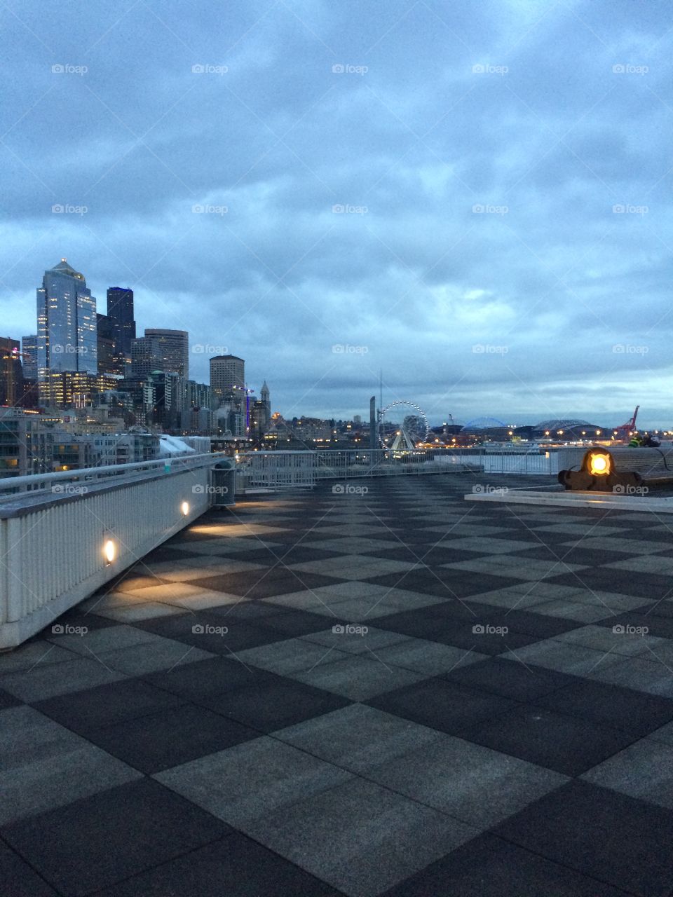 Seattle in the evening 