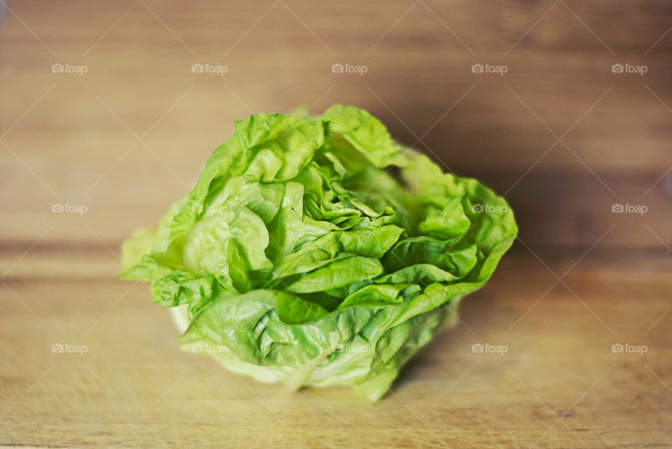 cabbage on the desk