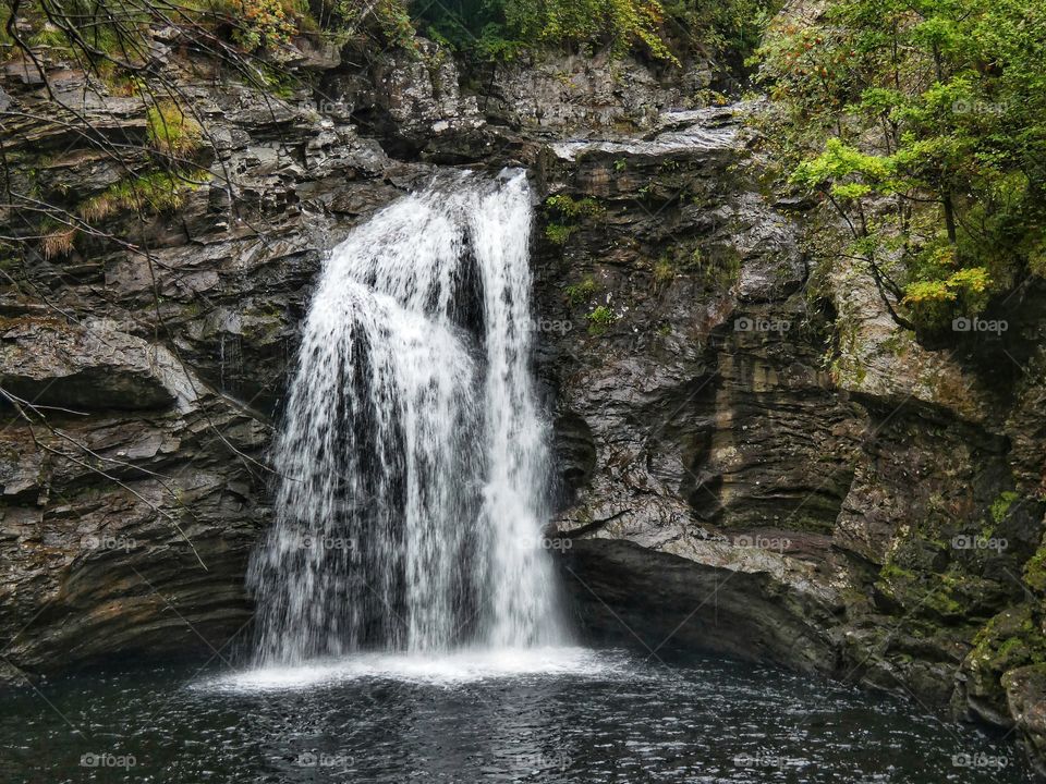 Beautiful scottish waterfall