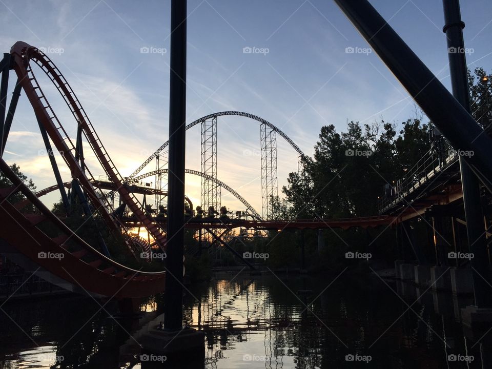 Waiting on the rougarou . Taken waiting in line for cedar point's newest coaster, rougarou.