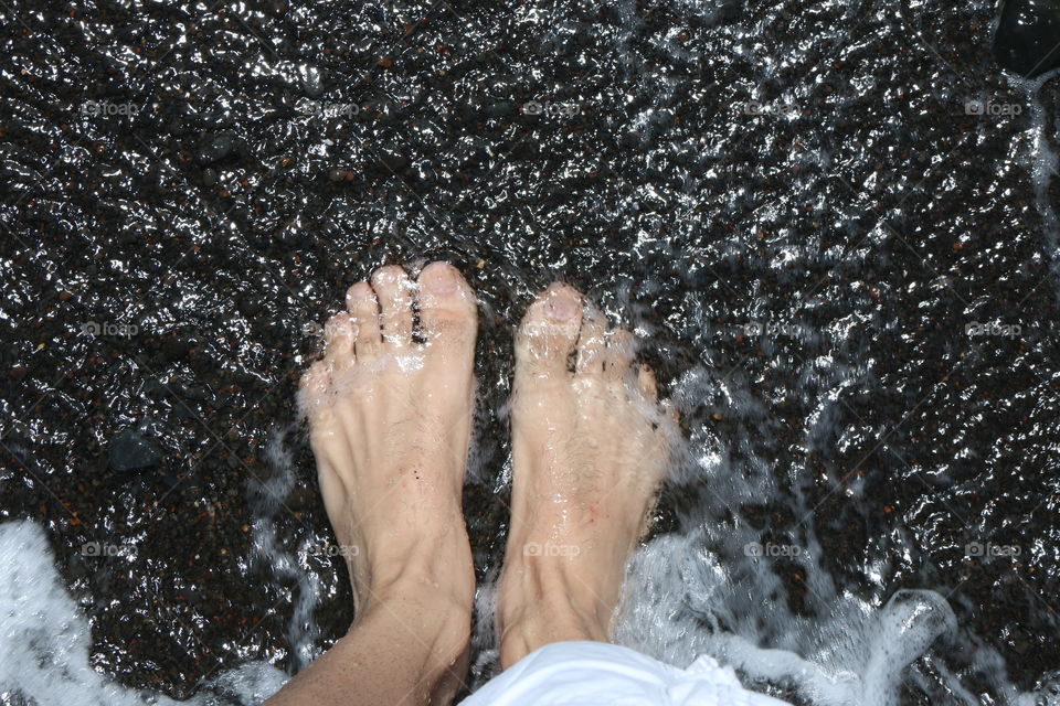 black sand