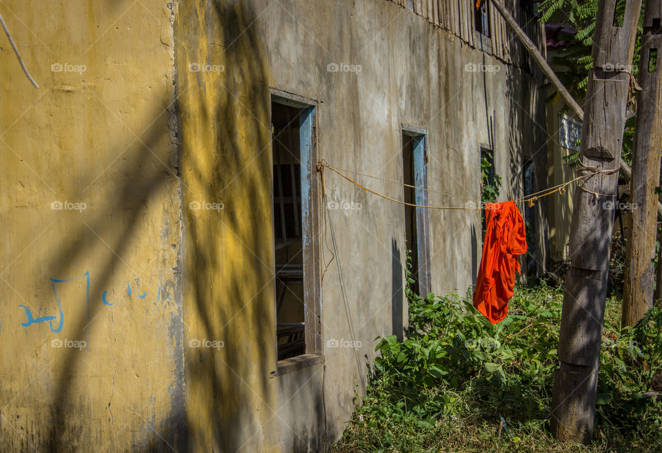 Splashes of laundry color 