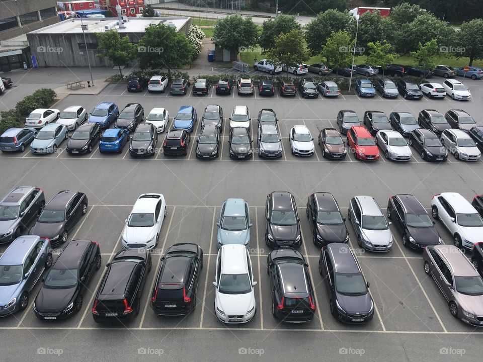 Car park from above