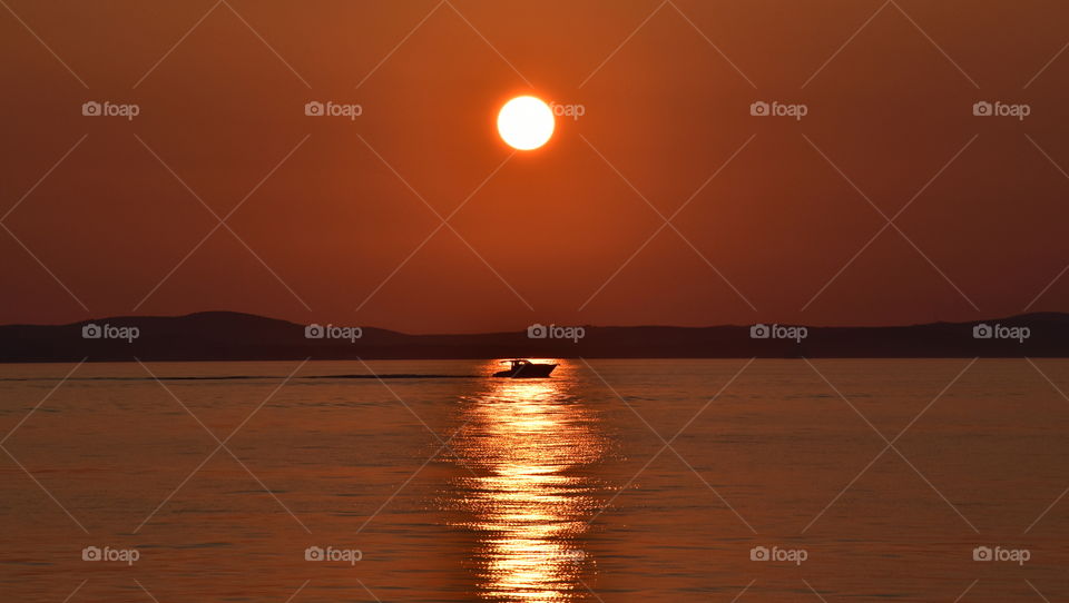 Sunset at Zadar, Croatia