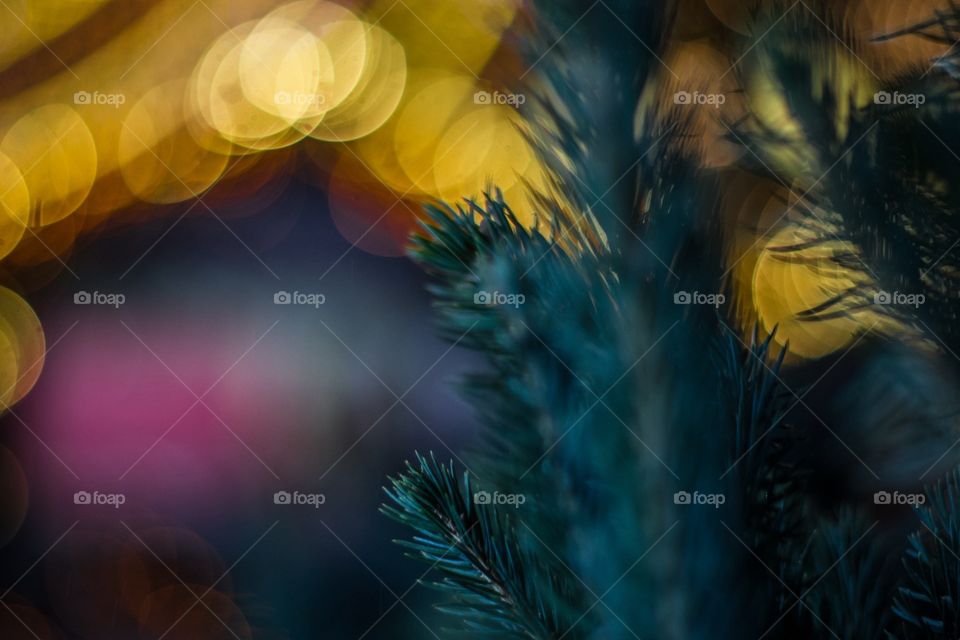 Christmas, Color, Blur, Tree, Decoration
