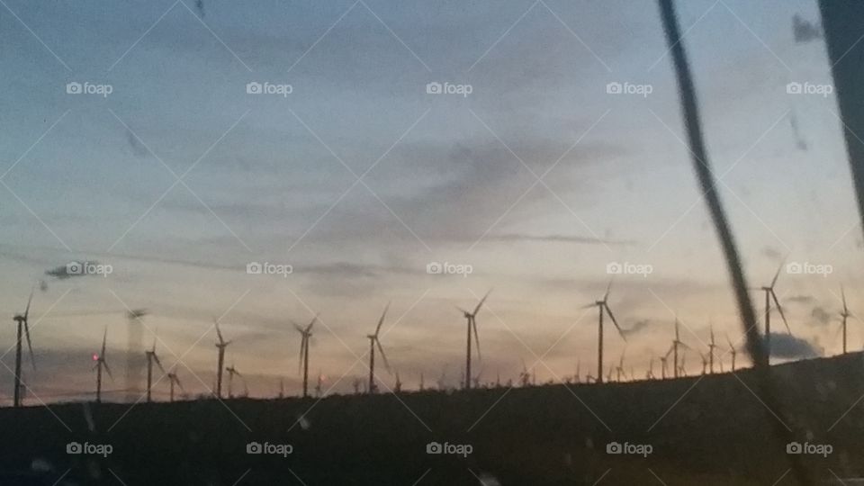 Wind Farm in Storm