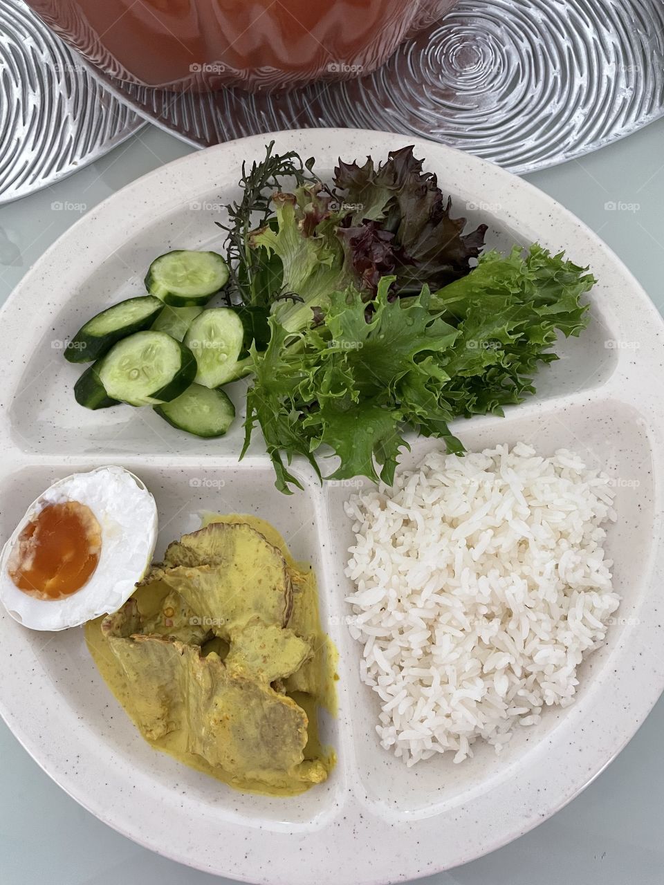 Diet menu with fresh vegetables