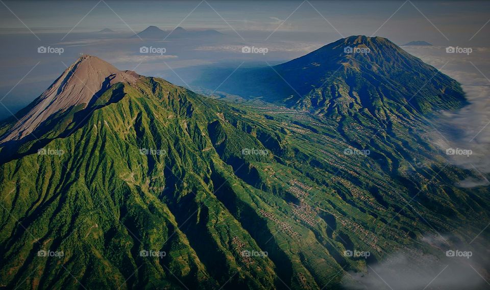 Merapi mountain Indonesia