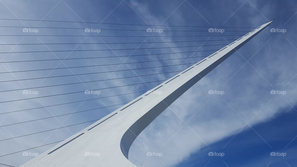 a walk alongside the sundial bridge in redding, ca