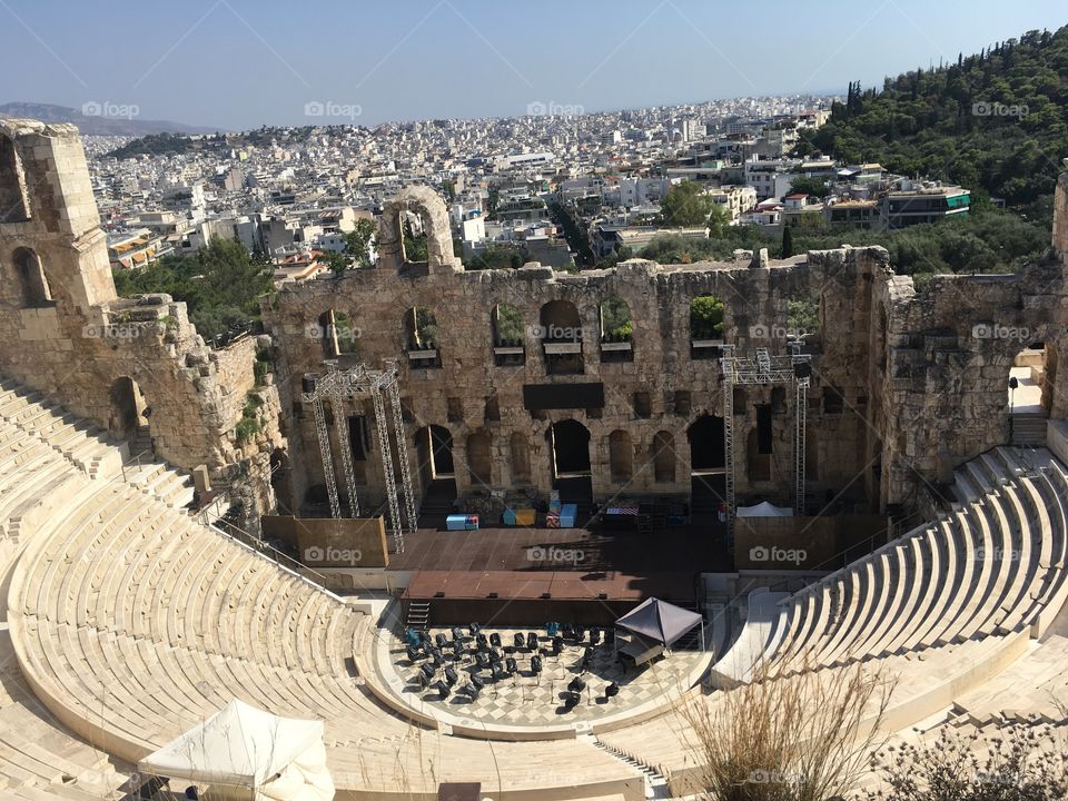 The amphitheater of Athenes