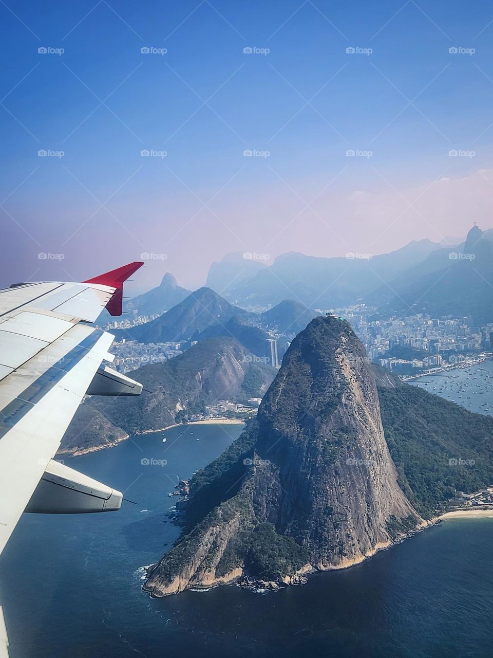 Flying over Rio de Janeiro