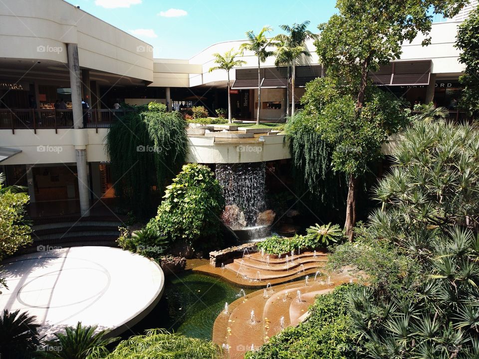 A peaceful place in the shopping mall