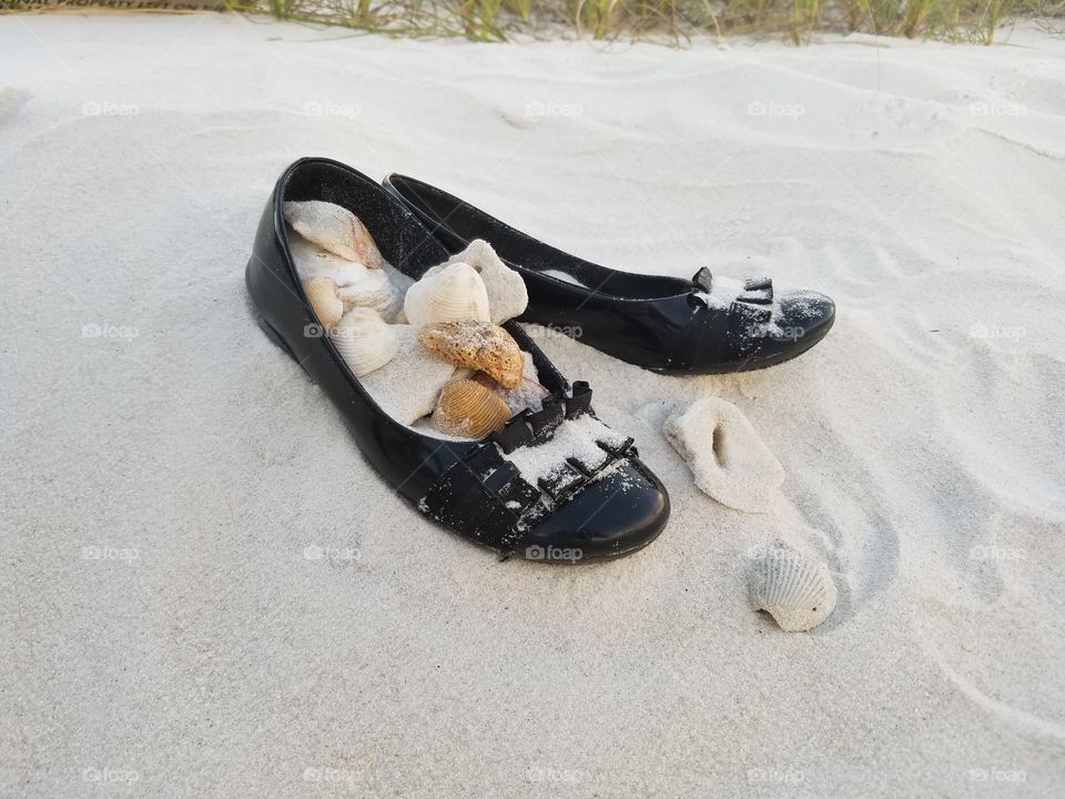 Foot, Footwear, Beach, No Person, Sand
