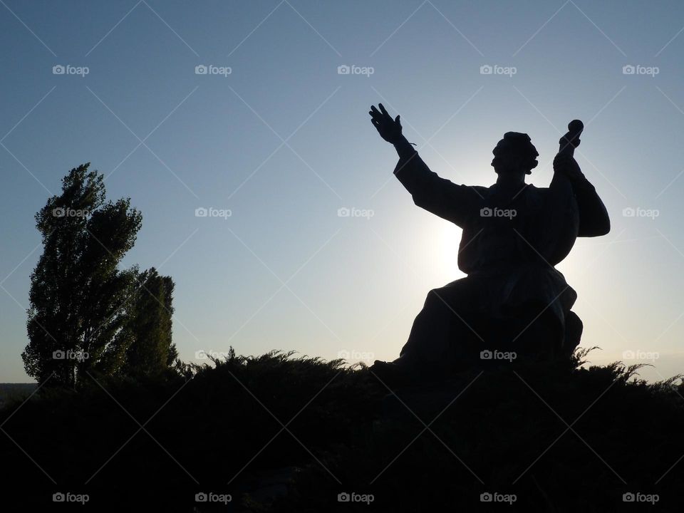 monument to Ukrainian bandurist