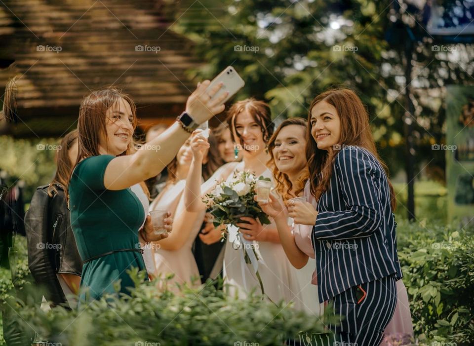 My friends with phone