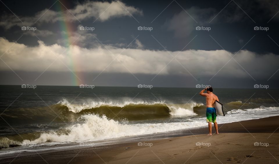 Surfer at the ocean 