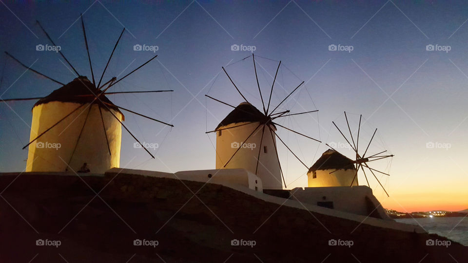 Mykonos windmills