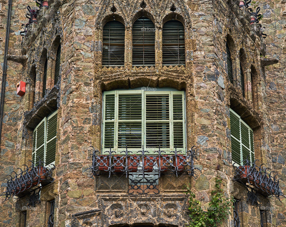 Bellesguard. Ventana. Detalle