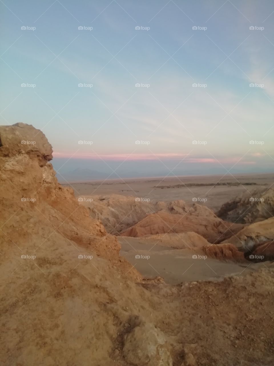 Atardecer en el desierto